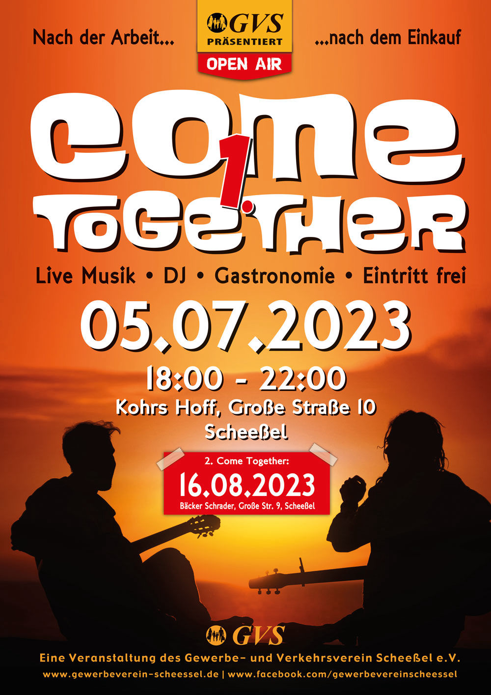 GVS, Scheessel, Come Together, live music