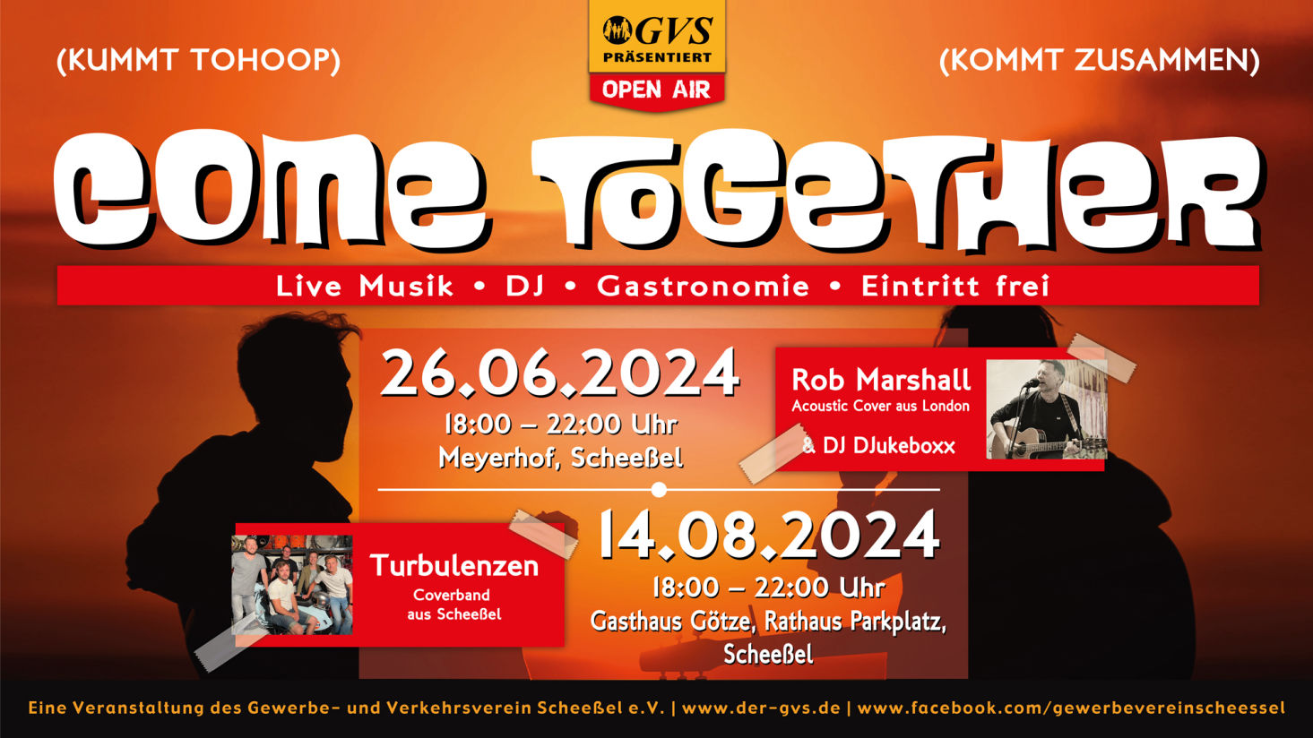 Live Musik, DJ DJukeboxx, Rob Marshall, London, Covermusik, GVS, Come Together, Teneja